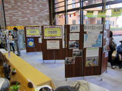 被災地での活動紹介展示
