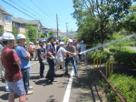 消火栓からの放水