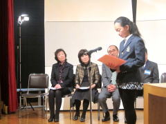 入賞者の作文朗読