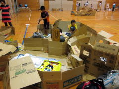 大部屋の中に個室や二人部屋も