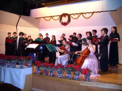 クリスマス・キャロルの演奏とコーラス