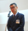 挨拶する高橋区長